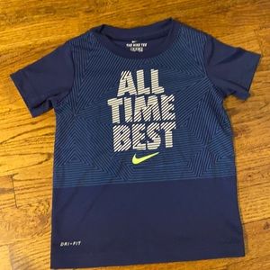 Nike Dri Fit Toddler Boys Crewneck Tee